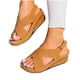 thumbnail image 4 of Amzcrzy Zapatos de mujer,Zapatos de mujer,Zapatillas de mujer, Sandalias de verano para mujer con tacón de cuña retro con agujeros informales Sandalias Mujer Zapatillas De Casa, 4 of 4