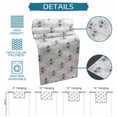 thumbnail image 6 of Gray Poppy Flowers Table Runner 70 Inches, Spring Eucalyptus Leaves Rustic Bed Runner Dresser Scarves Tabletop for Indoor Outdoor Parties/Ceremony/Banquet, 13" x 70", 6 of 9