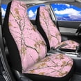 thumbnail image 3 of Jeiento Pink Camo Hunting Car Seat Covers for Front Seats Only, Universal Seat Covers for Auto Truck Van SUV, Car Accessories for Women Men, 3 of 7