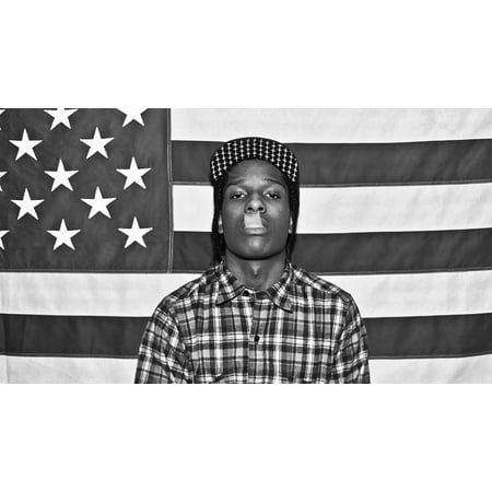 Vintage Music Pictures ASAP Rocky Music Star Silk Fabric Cloth Poster Picture Painting Art Wall Home Decor 47