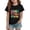 Black, variant on Grblisyd Back to School Boys Girls Shirts Kids Letter Print Short Sleeve Tops Casual Crewneck Tees 5-14 Years