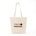 thumbnail image 6 of CafePress - Rather Be Assisting In Surgery Tote Bag - Unisex Canvas Tote Bag, Beige, 1-Piece, 6 of 7