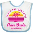 thumbnail image 3 of Inktastic Summer Enjoy the Sunshine Outer Banks North Carolina in Pink Boys or Girls Baby Bib, 3 of 4