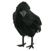 Kiapeise Halloween Artificial Crow Black Bird Raven Prop Scary Decoration For Party Event Party Holiday DIY Decorations