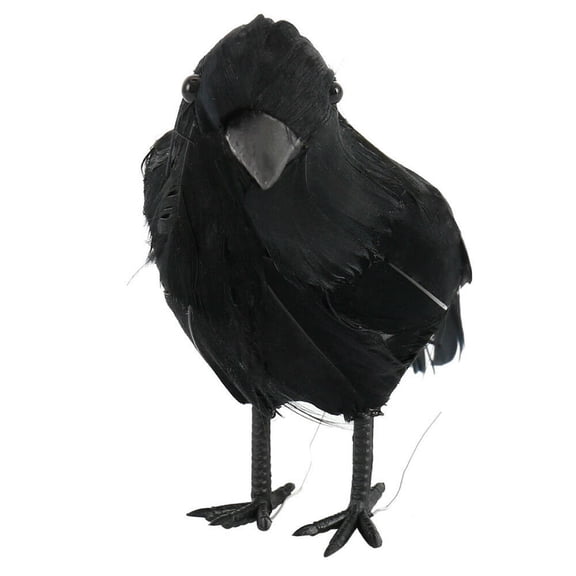 Halloween Artificial Crow Black Bird Raven Prop Scary Decoration For Party Event Party Holiday DIY Decorations