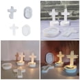 thumbnail image 2 of Multiple Size Crosses Sturdy Silicone Mould Set Portable Accessory for Craft Supplies Plaster Making Plaster Crafting, 2 of 8