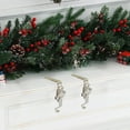 thumbnail image 6 of Anhility Christmas Stocking Holder for Mantle Silver Sturdy Stocking Holders Fireplace Stocking Hangers with Snowman Santa Snowflake Pattern Design Christmas Stockings Hooks for Xmas Decoration, 6 of 6
