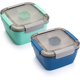 thumbnail image 1 of Recipientes para ensaladas para llevar, tazones para ensaladas con 3 compartimentos, recipientes Tupperware para ensaladas para aderezos, para hombres y mujeres, 1 of 6