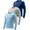Light Blue/Light Gray/Navy Blue, variant on 3 Pack Mens UPF 50+ Sun Protection Shirts Long Sleeve SPF Quick Dry Fishing Swim Rash Guard Athletic Workout Tops
