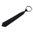 thumbnail image 2 of Black Color Clip On Tie Security Tie Doorman Steward Matte Funeral Tie SALEf, 2 of 7