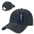 thumbnail image 2 of Decky 117-BLK Relaxed Washed Denim Cap - Black, 2 of 3