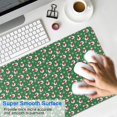 thumbnail image 4 of Long Mouse Pads for Desk,Green Christmas Snowman Pattern Desk Mats on Top Of Desks, Desk Mouse Pad Extra Large with 3mm Non-Slip Base and Stitched Edge for Gaming,Office,Work,Home 31.5x15.7in, 4 of 5