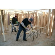 CK15S 30 in. x 48 in. x 96 in. Steel Centipede Work Support Sawhorse with Accessories
