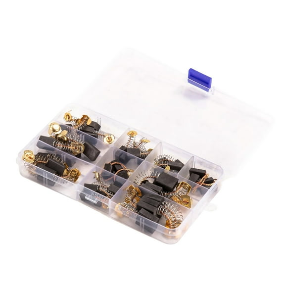 40Pcs Universal Carbon Brushes Set for Power Tools Graphite Material, Extends Motor Life for Various Brands
