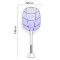 thumbnail image 2 of Anti Mosquito Fly Bug Zapper Racket Killer Trap Lamp 2 en 1 USB Electric Swatter, 2 of 9