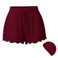 thumbnail image 2 of Posijego Cotton Linen Shorts for Women 2024 Summer Drawstring Lightweight Casual Shorts Pajama Shorts, 2 of 7