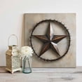 abstract-brown-star-on-vintage-canvas-artwork-painting-art