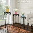 thumbnail image 6 of Pure Garden Plant Stands  Set of 3 Indoor or Outdoor (Black), 6 of 8