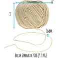 thumbnail image 5 of The Beadsmith 100% Hemp Cord – Natural Color – 1mm, 430 Foot Spool, 20LB Test Strength, 5 of 7
