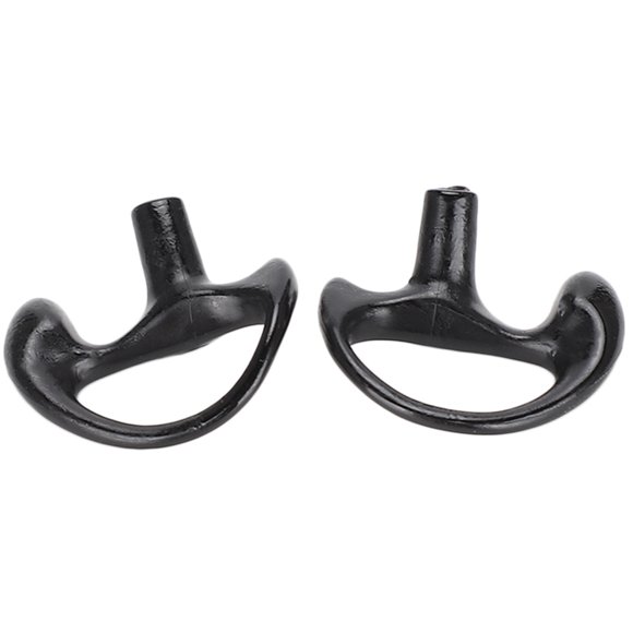 Cómodo molde de gel de sílice negro para los oídos, de repuesto para la mayoría de los kits de audio con tubo de bobina (pequeño)