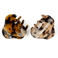 thumbnail image 2 of JIRIS 2 Pcs Hair Claw Clips Medium 3.5 Inch Banana Clips Hair Jaw Clips Tortoise Barrettes Celluloid French Design Barrettes celluloid Leopard Print Clip Accessories for Women Girls, 2 of 7