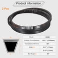 thumbnail image 2 of Uxcell 2 Pack BX98 EPDM V-Belt, Raw Edge Cogged Industrial Rubber V Belt 0.67" Width x 98" Inside Circumference, 2 of 5
