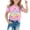 Pink, variant on Shadoumai Toddler T Shirts Girls 5t Floral Graphic Boat Neck Shirt Short Sleeve T-Shirt Fashion Basic Tees Girls Summer Tops T-Shirts
