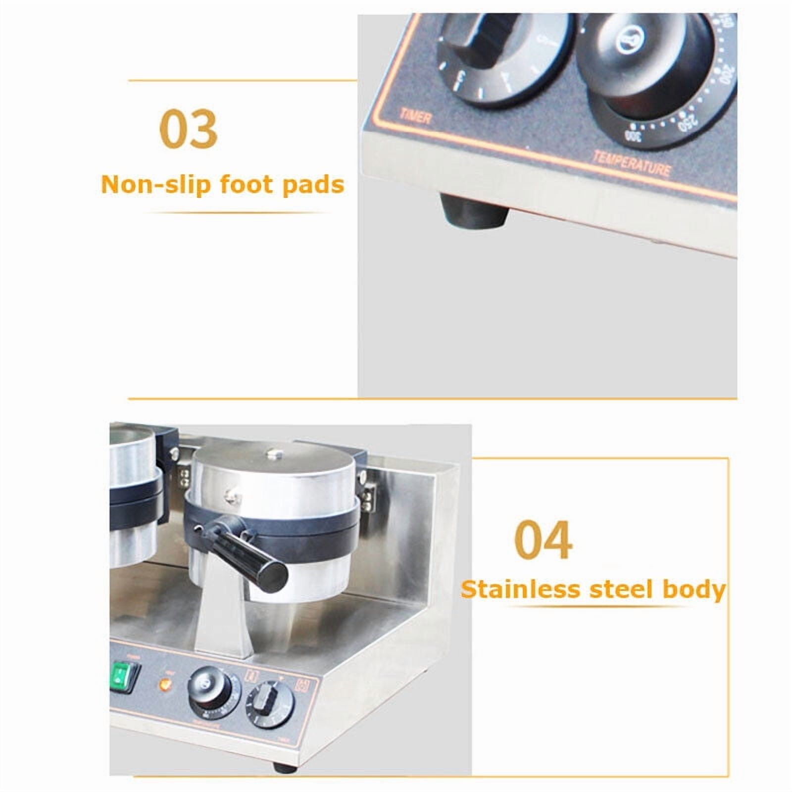 CJC Electric Krapfen Warmer Burger Waffle Maker Machine Ice Cream Brioche Maker Panini Press Machine