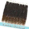 thumbnail image 2 of Goddess Box Braids Crochet Hair 8 Packs Boho Braid Crochet Hair 18 Inch Bohemian Box Braids Crochet Braids Curly Ends Synthetic Crochet Braids for Black Women 1B/30#, 2 of 13