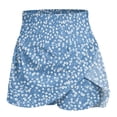 thumbnail image 4 of Domzest Women's Pleated Athletic Skirts High Waisted Tennis Skirt Bohemian Floral Print designs for Golf Running Workout Blue L, 4 of 6