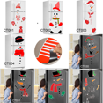 thumbnail image 4 of Pegatina magnética para refrigerador con expresión de muñeco de nieve navideño, decoración navideña, bricolaje, pegatina de pared impermeable para puerta de garaje con dibujos animados, 4 of 6