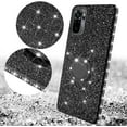 thumbnail image 2 of for Xiaomi Redmi Note 10 Pro Phone Case,Glitter Sparkle Bling w/Kickstand Case Shiny Crystal Rhinestone Diamond 360 Degree Ring Grip Magnetic Phone Cover for Redmi Note 10 Pro Max HH Black, 2 of 9