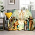 thumbnail image 3 of Impresión 3D de la Virgen María de Jesús, mantas de franela cálidas, ropa de cama de viaje, mantas finas, 3 of 4