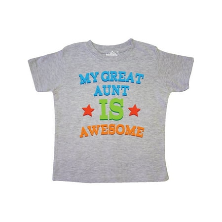 

Inktastic My Great Aunt is Awesome Gift Toddler Boy or Toddler Girl T-Shirt