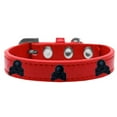 thumbnail image 6 of Dog, Puppy and Pet Widget Fashion Collar, "Black Skulls", 6 of 7