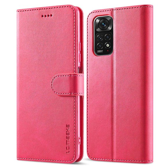 LC.IMEEKE Phone Case for Xiaomi Redmi Note 11 Pro 4G (MediaTek) Leather Cases