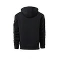 thumbnail image 4 of Mohiass Quarter Zip Hoodies for Men Fall Joggers Stretch Lightweight Sweatshirts Athletic Oversized Big and Tall Basic Pullover Tops Black S, 4 of 8