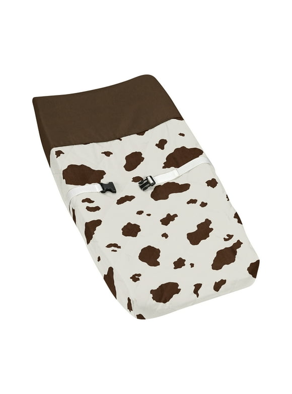 Western Cowgirl Cow Print Changing Pad Cover Girl Boy Gender Neutral Unisex by Sweet Jojo Designs