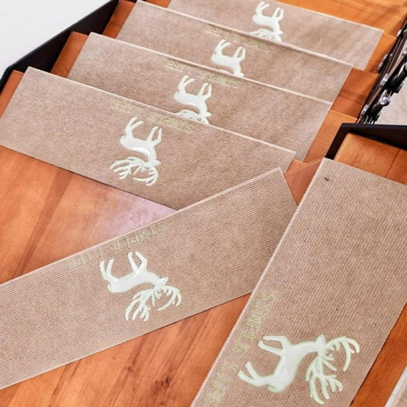 Balems Floor Mat Non-adhesive Self-adhesive Scandinavian Style Stair Glow-in-the-dark Floor Mat Non-skid Carpet Indoor Floor Mat Rubber Back Mat
