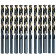 Uxcell 6542 High Speed Steel Straight Shank Twist Jobber Drill Bit Fully Ground Black Oxide Bits 5 6mm Diameter 93mm Total