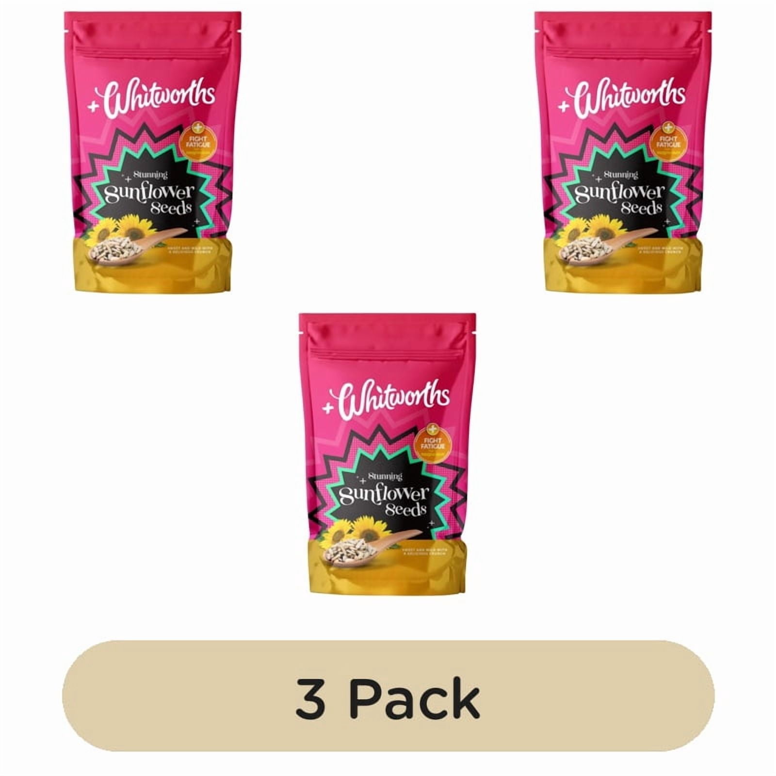 Whitworths Sunflower Seeds 190g, British Import (Pack of 3)