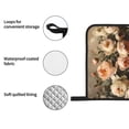 thumbnail image 4 of Honeii Vintage Peonies Rustic Charm Pattern Oven Mitts and Pot Holders, Silicone Oven Gloves,500 F Heat Resistant Oven Mitts Sets, 4PCS, 4 of 6