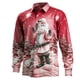 thumbnail image 1 of Playeras Cuello V Para Hombre, Camiseta Navideña Con Estampado Digital 3D, Cuello Redondo, Manga Larga, Jersey, Top De Manga Larga, 1 of 3