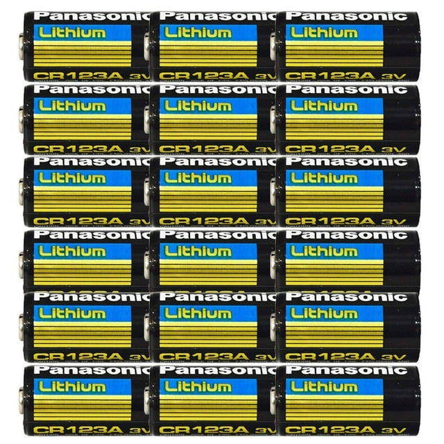 Batería Panasonic Lithium CR123A 3V 1.55Ah (paquete de 16)