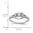thumbnail image 3 of Solid 14k White Gold VS Diamond Ring Band Size 8.5 (.135 cttw.), 3 of 4