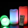 thumbnail image 4 of POINTERTECK 3 Pcs Bougies DEL Sans Flamme Vacillantes Changeant de Couleur Lumières de Bougie à Piles avec Télécommande, 4 of 15