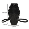 thumbnail image 6 of Moontgen Women Coffin Satchel Bag Cartoon Pu Leather Halloween Sling Purse (Style 2), 6 of 9