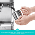 thumbnail image 5 of CASABREWS ULTRA Espresso Machine, Professional 20 Bar Espresso Maker with 58mm Commercial Portafilter, Adjustable PID Temperature Control, LCD Display & Steam Wand, 5 of 11