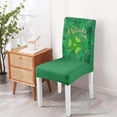 thumbnail image 5 of Happy St.Patrick''s Day Dining Chair Covers Set of 4,Green Shamrock Parsons Chair Slipcovers,Lucky Clover Kitchen Decor Chair Seat Cover Protectors(Shamrock,4 Pack), 5 of 6