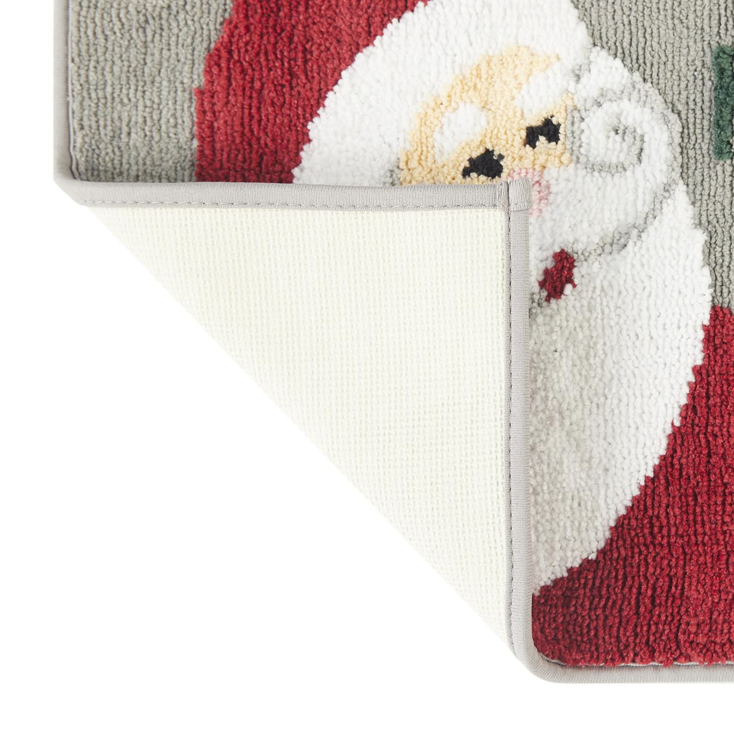 Santa Bath Mat 18x24" Multi with gel backing